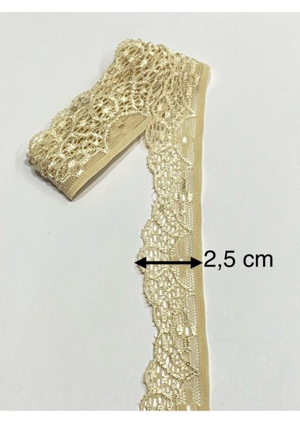 Likralı Dantel / Lastik Dantel / 3 Metre fiyatları