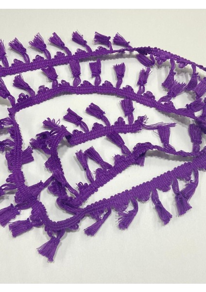 Pamuklu Püskül Şerit / Otantik Püskül Şerit / 3 cm / 2 Metre