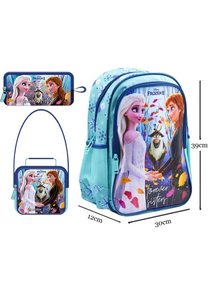 Frozen Ilkokul Çantası-Beslenme-Kalem Ç.