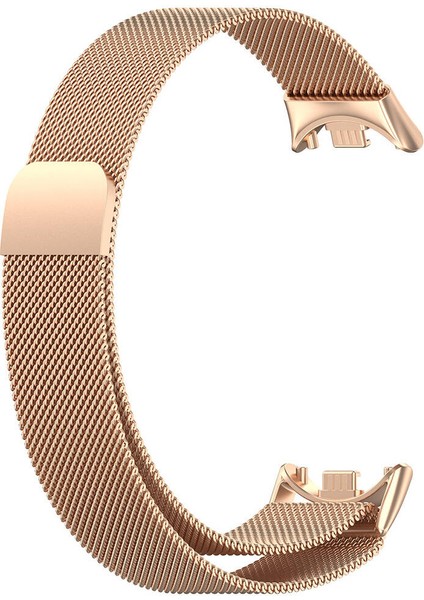 Xiaomi Smart Band 8 Ile Uyumlu Metal Tel-Örgü Işlemeli Kordon modelleri