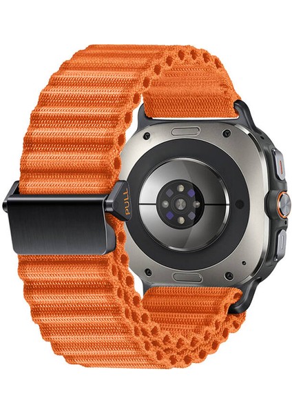 Samsung Galaxy Watch Ultra 47MM ile Uyumlu Kumaş Hasır Örgülü Kordon Kayış