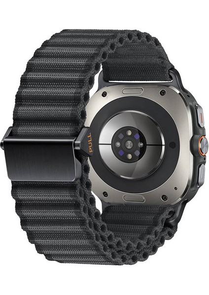 Samsung Galaxy Watch Ultra 47MM ile Uyumlu Kumaş Hasır Örgülü Kordon Kayış