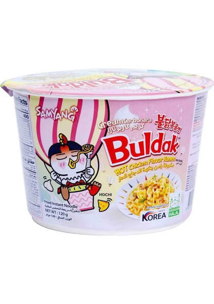 Buldak Hot Chicken Cream Carbonara Ramen 120 gr