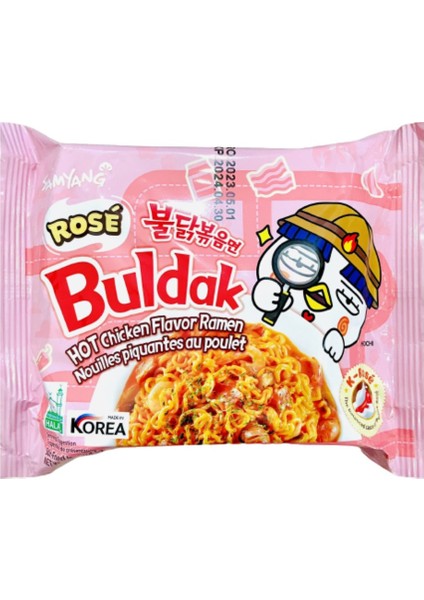 Buldak Rose Hot Chicken Flavor Ramen 140 gr