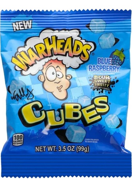 Sour Cubes Blue Raspberry 99 gr