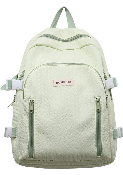 Üniversite Öğrencisi Niş Tasarım Kabarcık Izgara Japon Sırt Çantası Tatlı Kız Sırt Çantası Rahat Öğrenci Okul Çantası (Yurt Dışından)