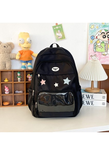 Kızlar Için Okul Çantaları, Gösterişli Kolej Tarzı, Ortaokul ve Lise Öğrencileri Için Çok Yönlü Sırt Çantaları, Büyük Kapasiteli Sırt Çantaları (Yurt Dışından)