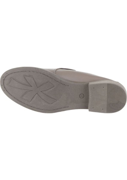 Gri Deri Kadın Günlük Ayakkabı 01WD3802 01WD3802 indirimleri