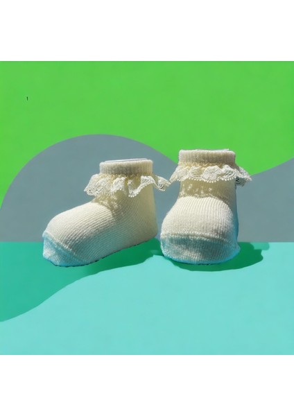 Kız Bebek ve Çocuk Dantelli Çorap Seti modelleri