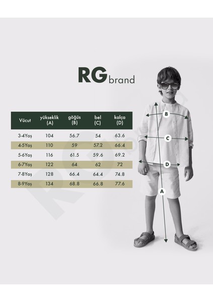 RG Brand Çocuk Apaş Yaka Kısa Kollu Gömlek