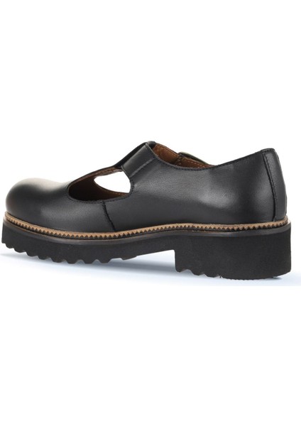 Siyah Deri Kadın Klasik Ayakkabı 01WD0200 01WD0200 fırsatları