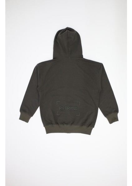 Erkek Genç Kapüşonlu Fermuarlı Sweatshirt