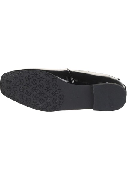 Siyah Rugan Deri Kadın Babet 01WD1300 01WD1300 indirimleri