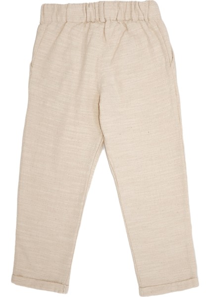 Çocuk Unisex Keten Pantolon