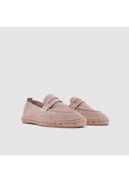 Kadın Casual Espadril Ayakkabı [060034], Bej Süet, 39