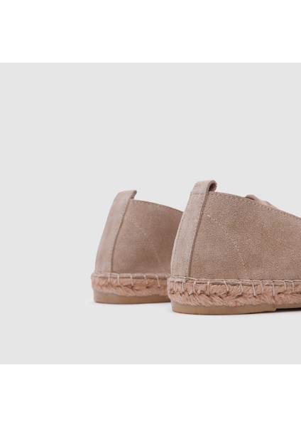 Kadın Casual Espadril Ayakkabı [060034], Bej Süet, 39