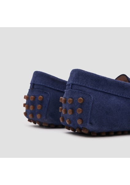 Kadın Loafer Ayakkabı [060038], Mavi Süet, 36