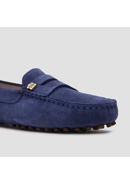 Kadın Loafer Ayakkabı [060038], Mavi Süet, 36