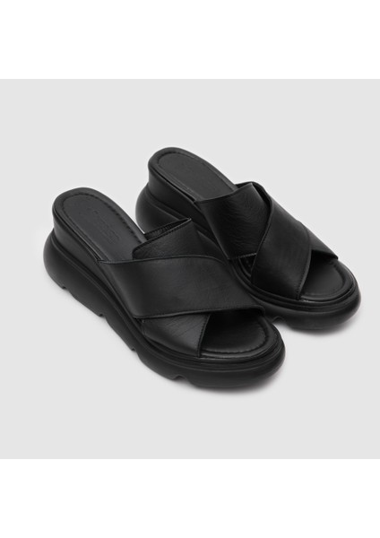 Kadın Dolgu Topuk Terlik [060224], Siyah, 36 fırsatları