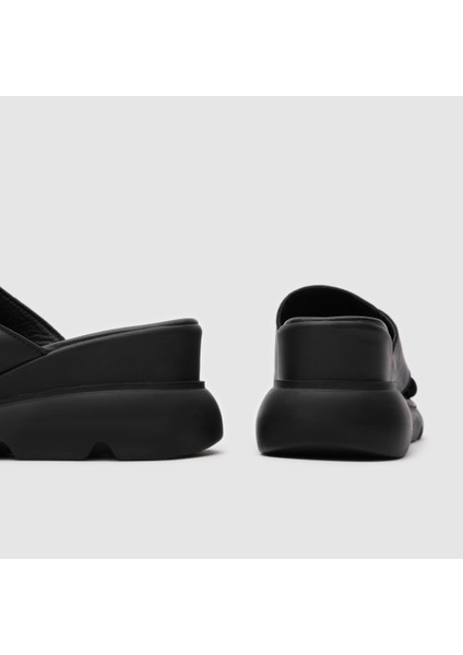 Kadın Dolgu Topuk Terlik [060224], Siyah, 36