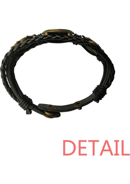 Kara Ciraffe Cute Animal Portrayal Skin Braided Ocean Bracelet Wristband (Yurt Dışından) fırsatları