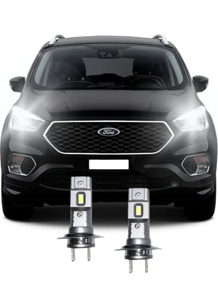 Ford Kuga (2017-2022) Led Kısa Far Ampulü Mini Led 2'Li Set H7 Aparat Gerekmez