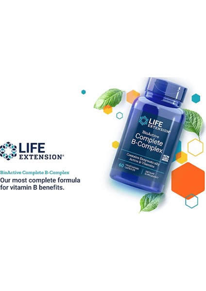 Lıfe Nutrıtion Bioactive Complete B-Complex, 60 Veg Capsul.Usa Menşei.Ozelsporcugıdaların'dan 3531 modelleri