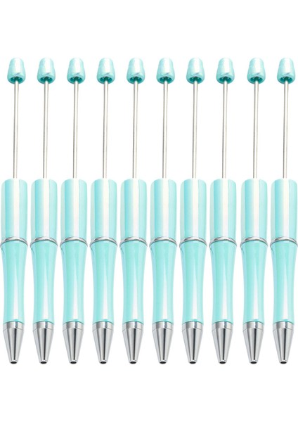 10X Boncuklu Kalem Rollerball Kalem Ofis Malzemeleri Okul Öğrencileri Için Yaratıcı Açık Mavi (Yurt Dışından)