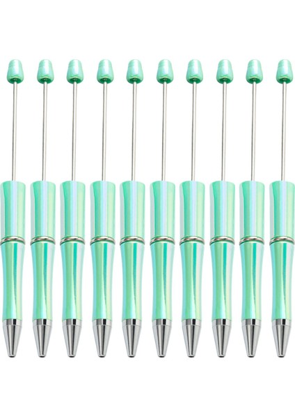 10X Boncuklu Kalem Rollerball Kalem Ofis Malzemeleri Okul Öğrencileri Için Yaratıcı Yeşil (Yurt Dışından)
