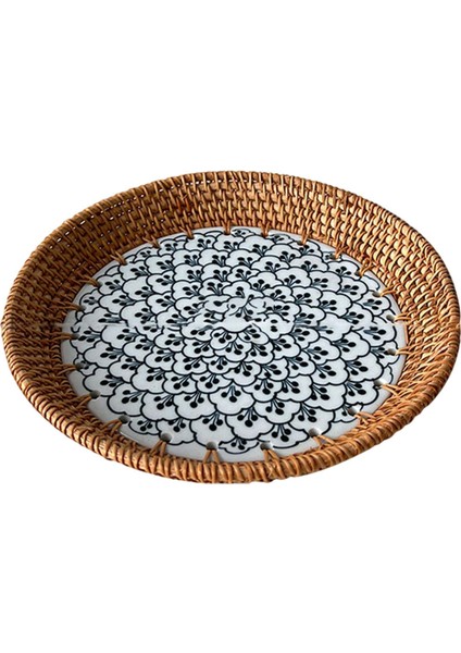 Rattan Tepsi Yapma Aleti Tepsisi Partiler Kahvaltı Çiftlik Evi (Yurt Dışından)