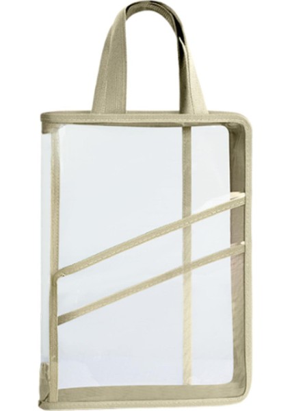 Seyahat Çalışma Not Defteri Sarı Için Belge Düzenleyici Çanta Taşınabilir Dosya Tote Kılıfı (Yurt Dışından)