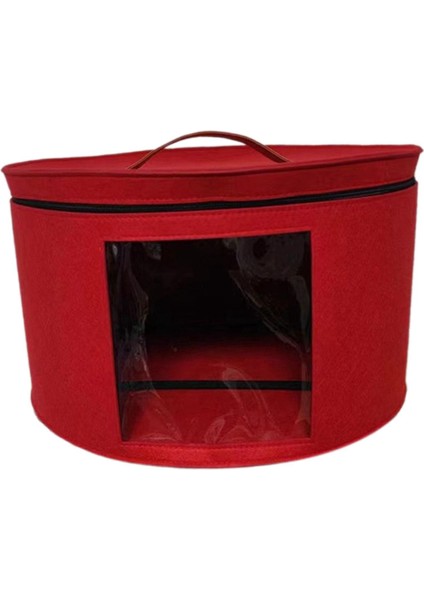 Ş Kutusu Kutusu Çeş Ş Tü Için Yuvarlak Ş Taşıma Çantası 43X26CM Kırmızı (Yurt Dışından) fiyatları
