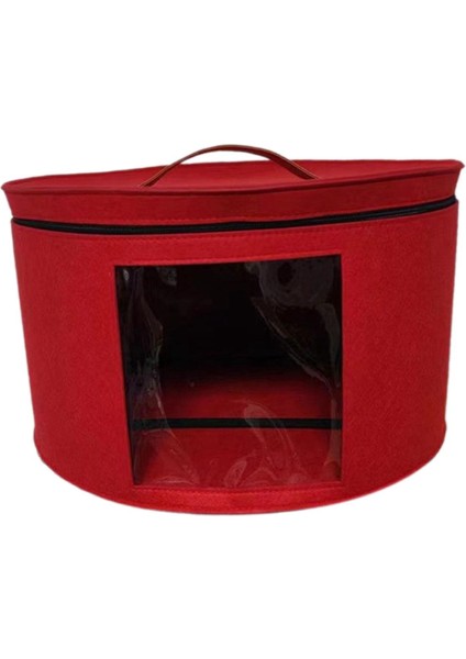 Ş Kutusu Kutusu Çeş Ş Tü Için Yuvarlak Ş Taşıma Çantası 43X26CM Kırmızı (Yurt Dışından) fırsatları