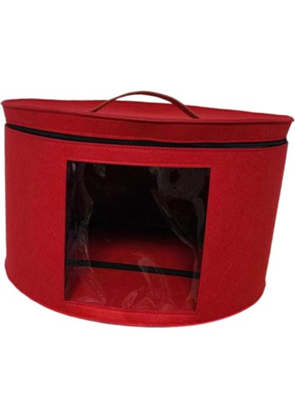 Ş Kutusu Kutusu Çeş Ş Tü Için Yuvarlak Ş Taşıma Çantası 43X26CM Kırmızı (Yurt Dışından) indirimleri