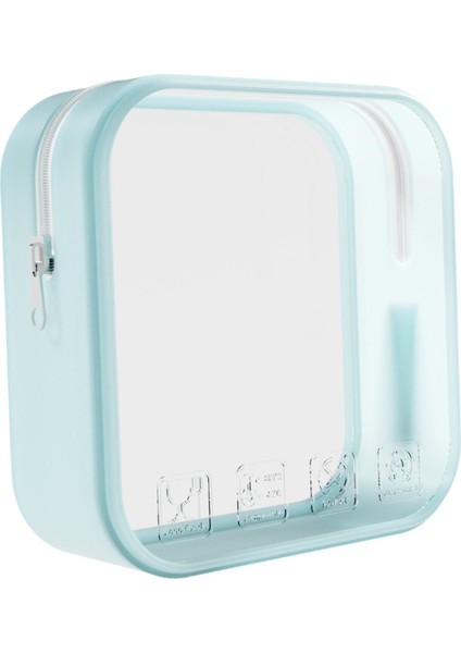 Fermuarlı Kozmetik Çantası Taşınabilir Tuvalet Çantası Kadınlar Için Mavi (Yurt Dışından) fiyatları