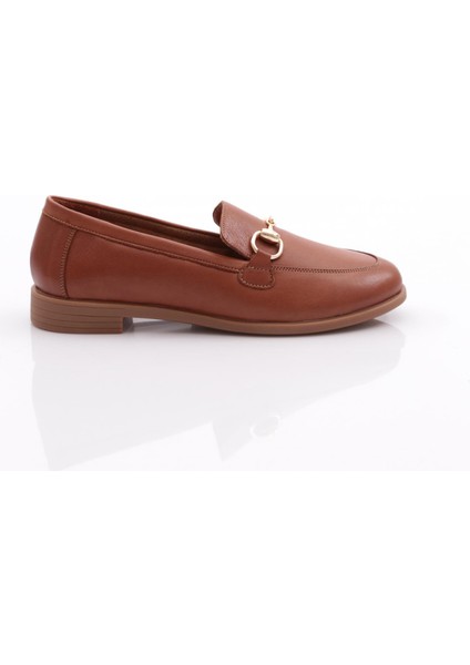 1850 Kadin Metal Aksesuarli Loafer Ayakkabi