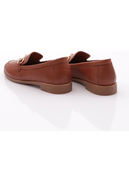 1850 Kadin Metal Aksesuarli Loafer Ayakkabi