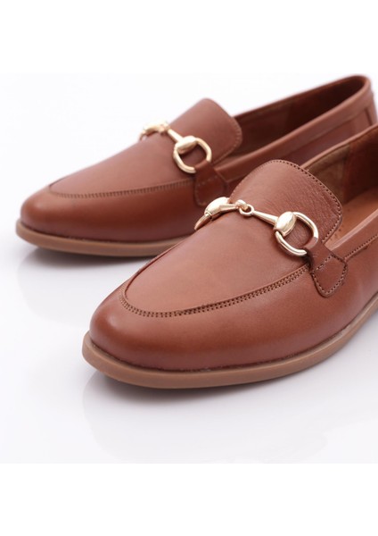 1850 Kadin Metal Aksesuarli Loafer Ayakkabi