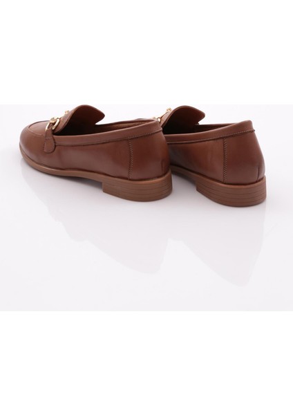 1850 Kadin Metal Aksesuarli Loafer Ayakkabi