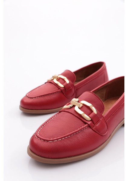 1851 Kadin Metal Aksesuarli Loafer Ayakkabi fırsatları