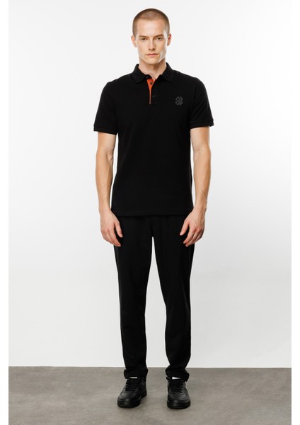 Erkek Siyah Polo Tişört (BCT24042-02)