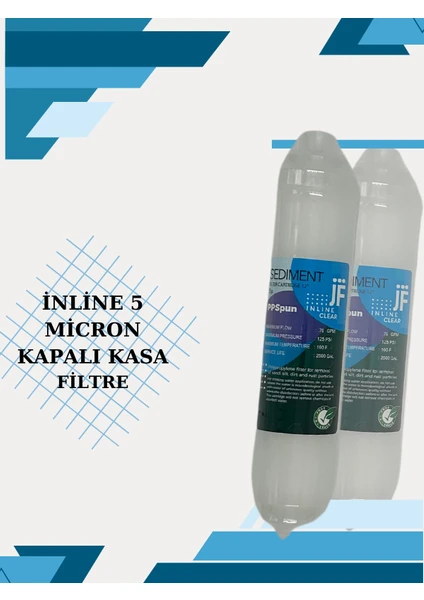 Hcs Inline 5 Micron Kapalı Kasa Su Arıtma Cihazı Filtre