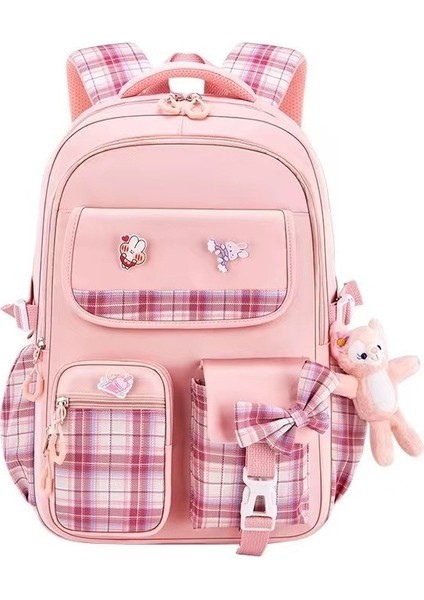 Kızlar Sırt Çantası, Çocuklar Için Büyük Kapasiteli Omurga Sırt Çantası, 41*28*18CM (Yurt Dışından)
