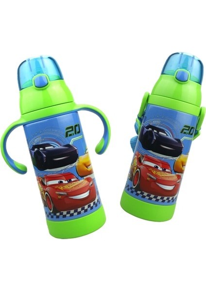 Paslanmaz Çelik Çocuk Termos Bardak, Taşınabilir Pipet Su Bardağı (Yurt Dışından)