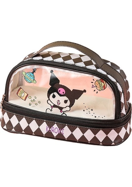 Büyük Kapasiteli Çift Katmanlı Kalem Çantası/öğrenci Kalem Çantası Saklama Çantası/sevimli Mi (Yurt Dışından)