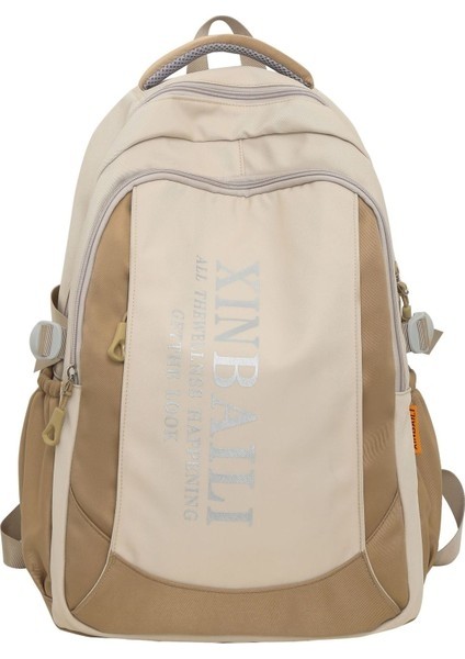 Moda Akımı Büyük Kapasiteli Ortaokul Çantası/basit Rahat Lise-Üniversite Sırt Çantası， DL043 (Yurt Dışından)