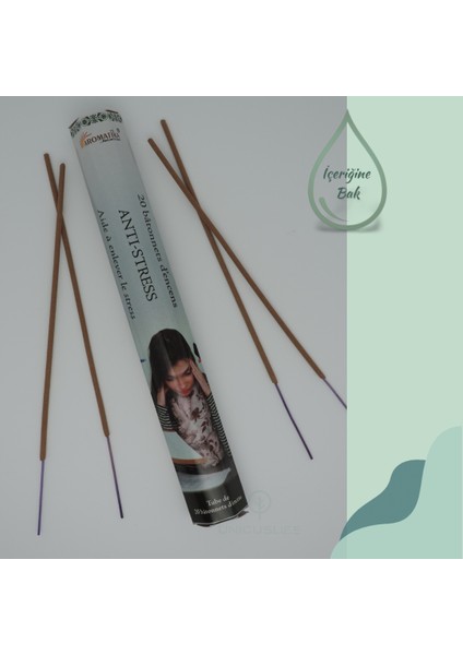 Aromatika Doğal Anti Stress Kokulu Çubuk Tütsü (20 Adet Çubuk Tütsü) fiyatları