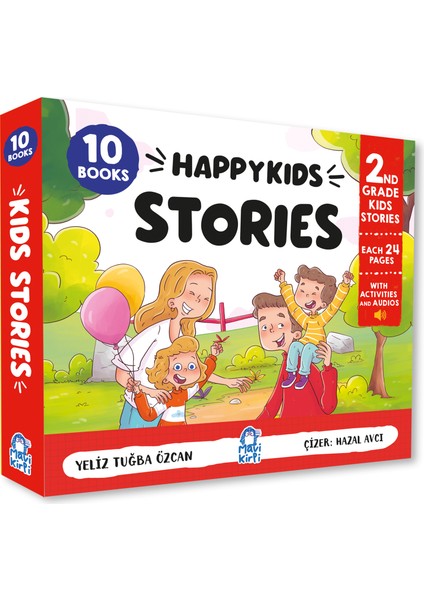 Happy Kids Stories 2nd Grade (10 Books) - 2. Sınıf İngilizce Hikaye Seti (10 Kitap) - Yeliz Tuğba Özcan
