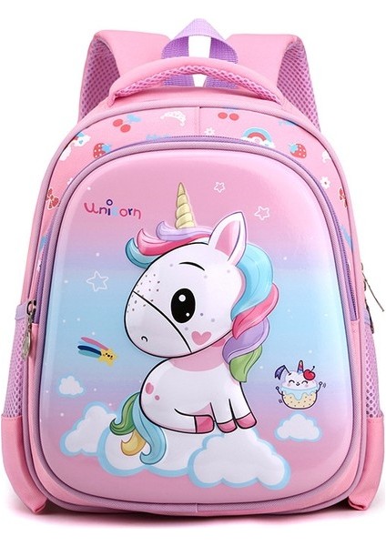 Kız Moda Karikatür Büyük Kapasiteli Çocuk Omuz Çantası/anaokulu Hafif Omurga Okul Çantası Dl1 (Yurt Dışından)