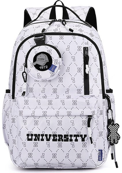 Erkek Yeni Tasarım Basit Ortaokul Okul Çantası/lise Öğrencisi Büyük Kapasiteli Sırt Çantası/ü (Yurt Dışından)